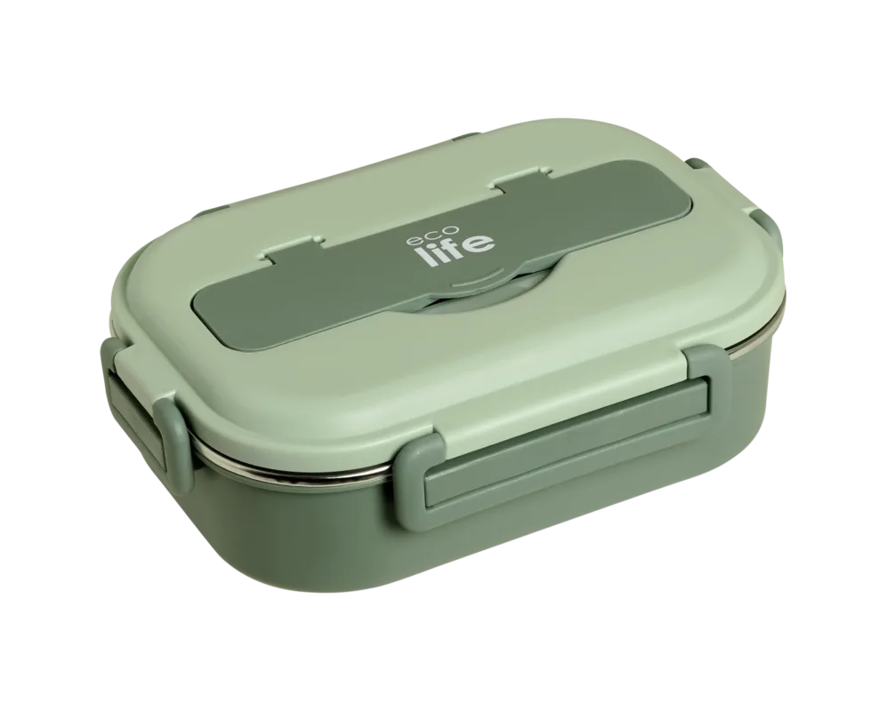 Ανοξείδωτο Φαγητοδοχείο Lunchbox 3 Θέσεων 1L