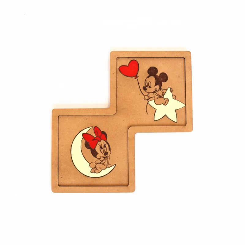Κάδρο χάραξης Mickey and Minnie