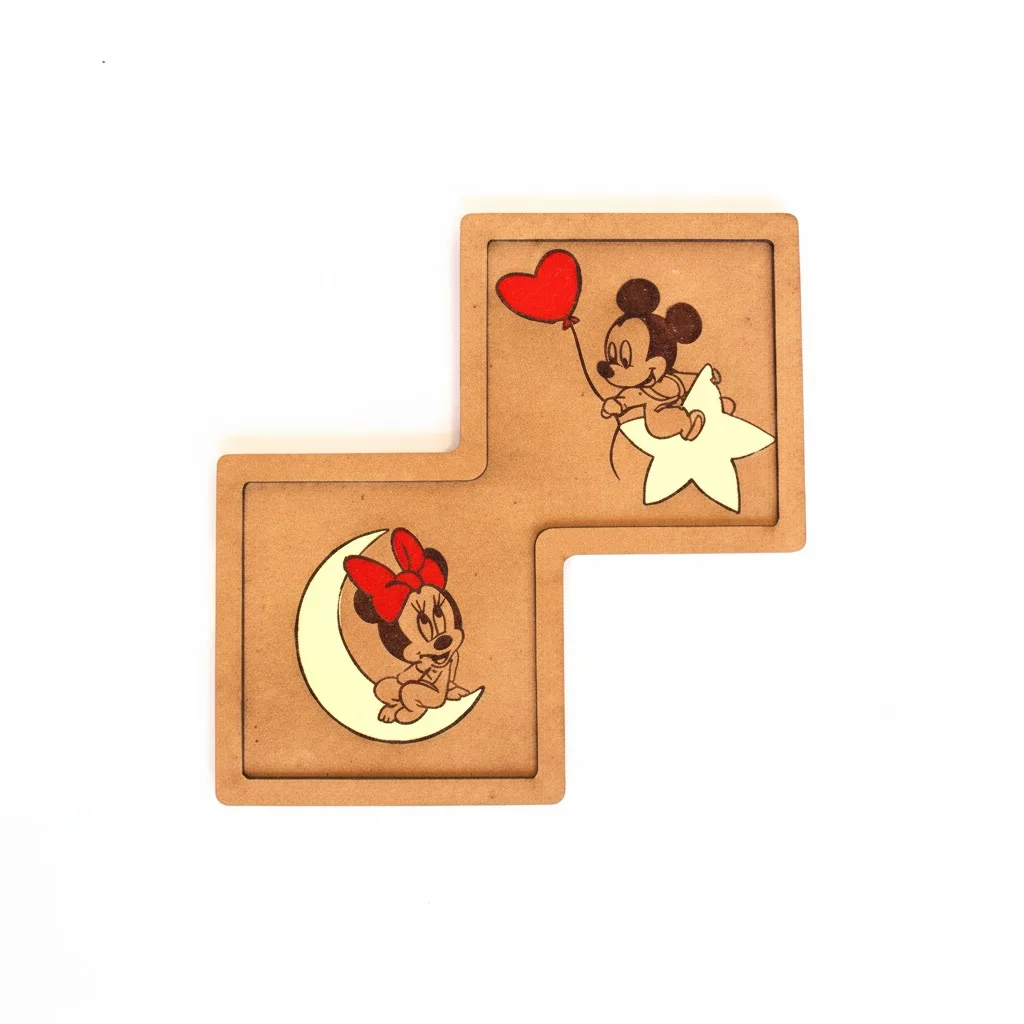 Κάδρο χάραξης Mickey and Minnie