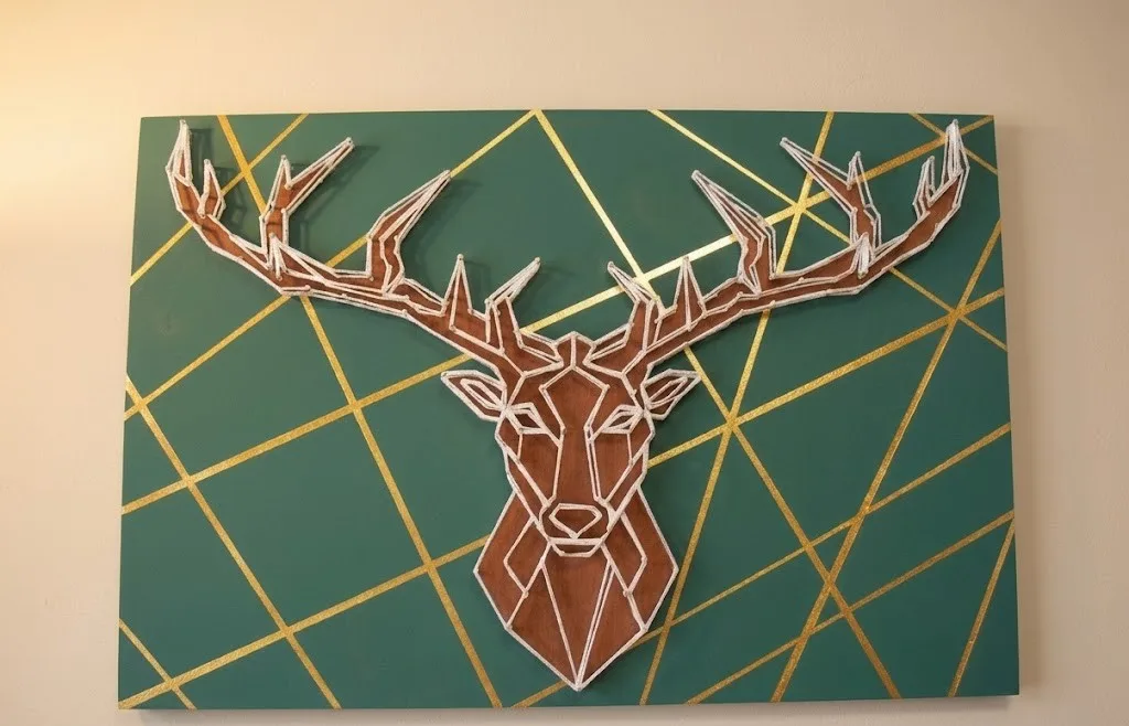 Κάδρο τάρανδος string-art